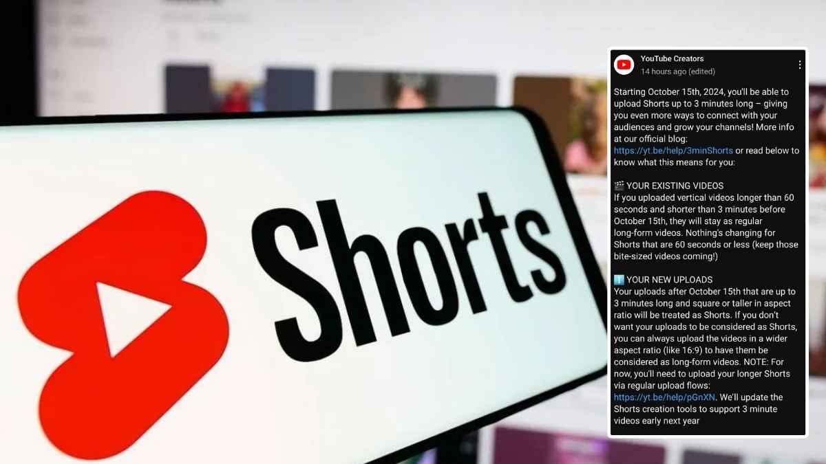 YouTube Shorts का बड़ा Update अब 3 मिनट के वीडियो, जानें क्या हैं नए फीचर्स!